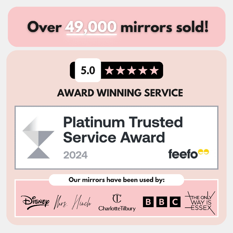 Pre Order End of July Alicia Hollywood Mirror 60cmx80cm