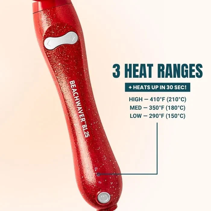 Beachwaver®B1.25 - Red Glitter