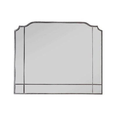 Art Deco Overmantle Mirror in Grey 105cm x 86.5cm