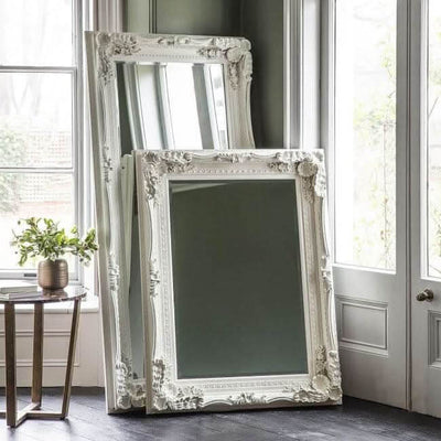 Charles Leaner Mirror in Cream  176cm x 90cm