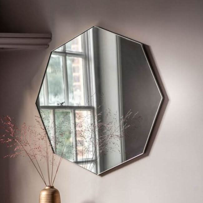Silver Octagon Bowie Mirror